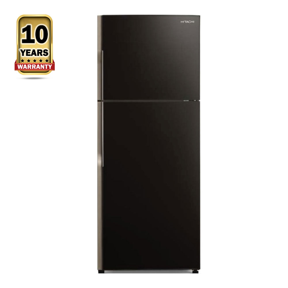 Hitachi R-VG420P8PB-GBK Inverter Dual Fan Cooling Refrigerator - 340 Litres - Black