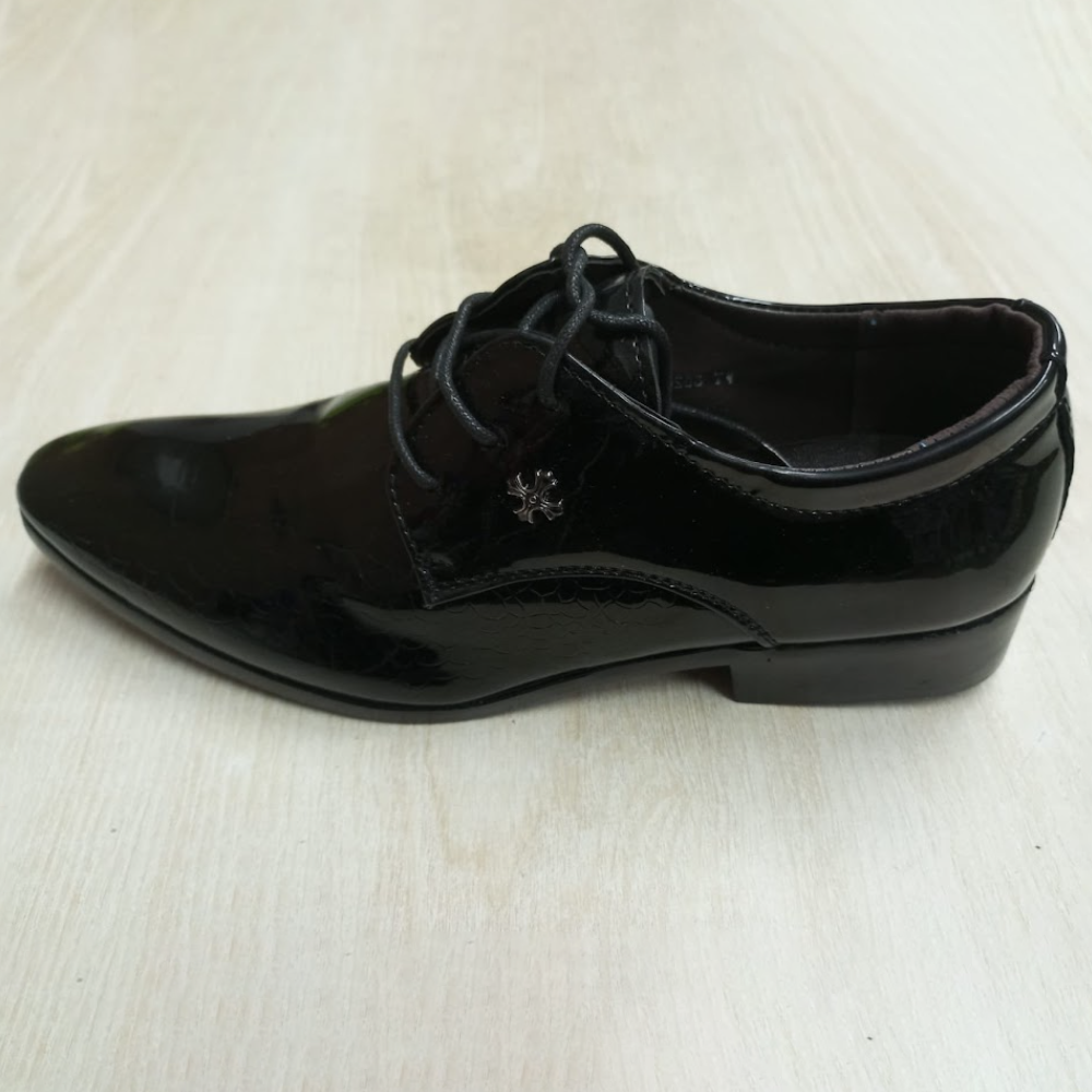 PU Leather Formal Shoes for Men - Black - F01
