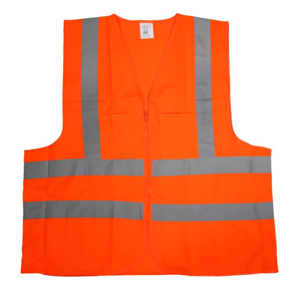 Reflective Safety Vest For Men and Women - Orange 