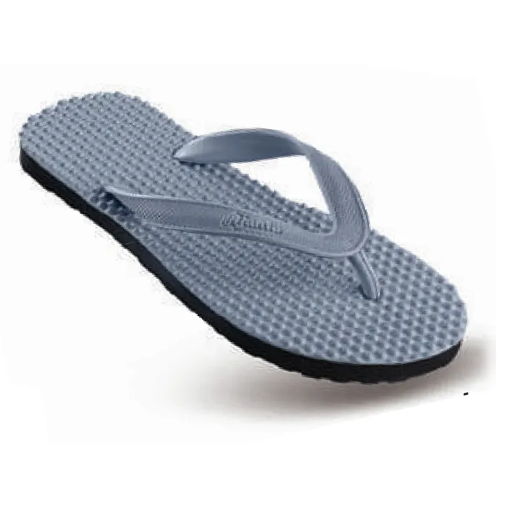 Ajanta Colors Rubber Hawai Sandal For Men - Gray - Energy-Plus