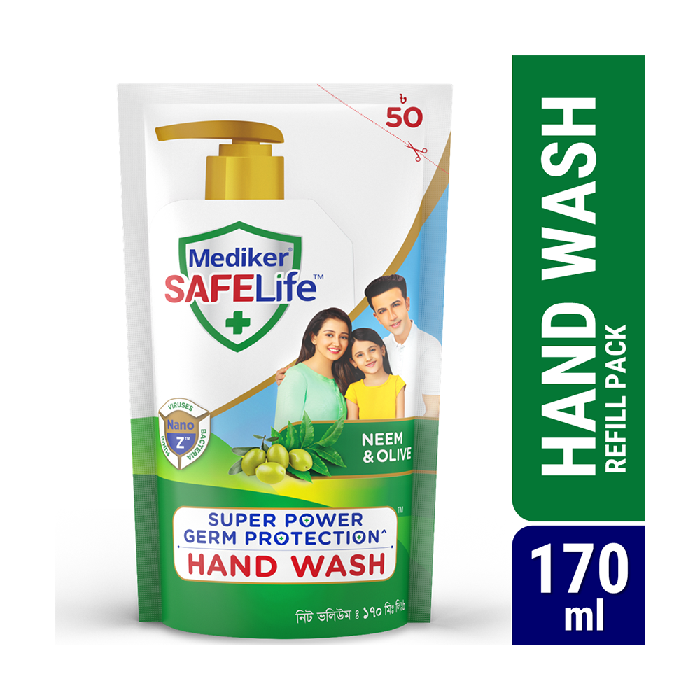 Mediker SafeLife Hand Wash Refill - 170ml - EMB106