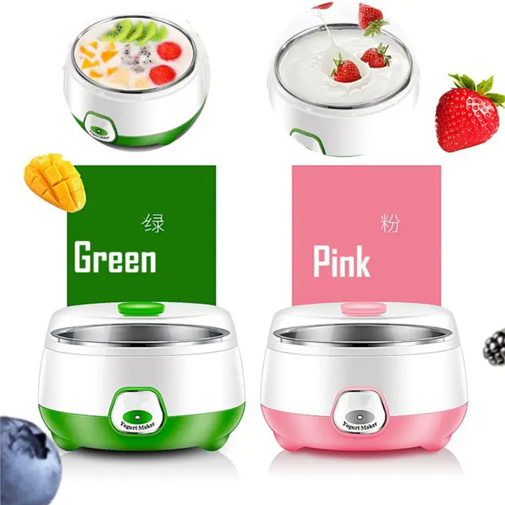 Electric Automatic Yogurt Maker - 1 Liter - Multicolor