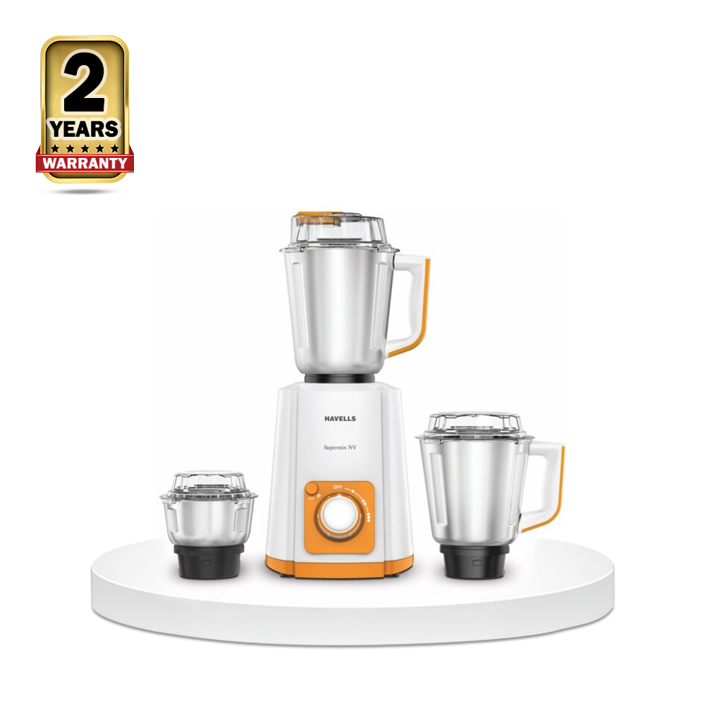 Havells NV-700W SuperMixer Grinder 3 SS Jars - White