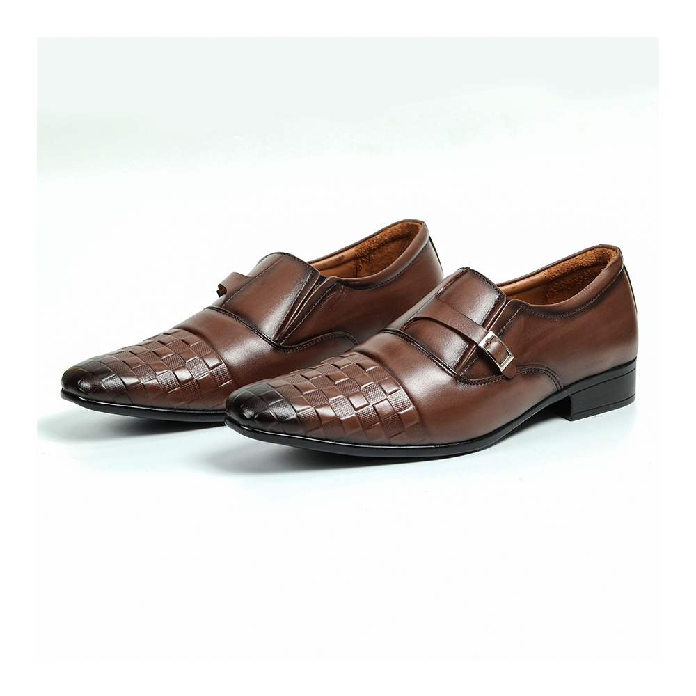 Zays Leather Formal Shoe For Men - SF02 - Brown