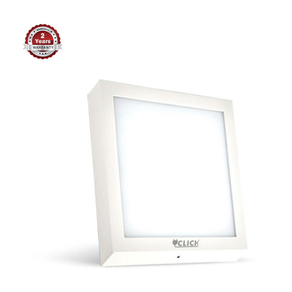 Click Square Surface Mount Panel LED - White - 18W