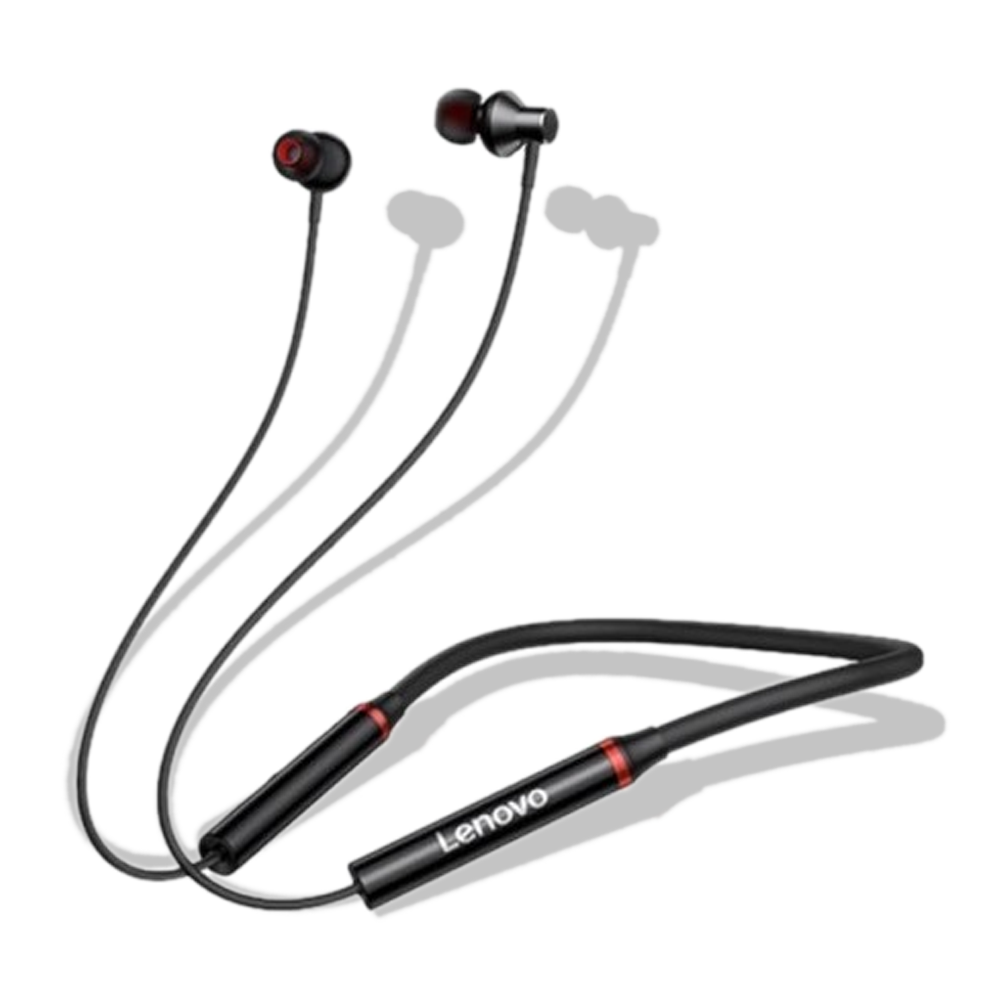 Lenovo HE05X Magnetic Neckband Bluetooth Earphone - Black