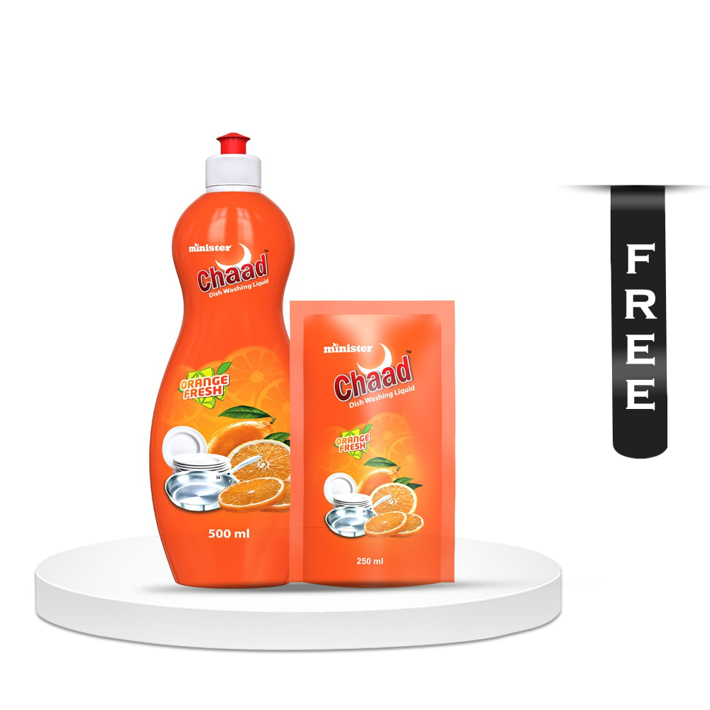 Minister Chad Dish Washing Liquid - 500ml with Dish Washing Refill - 250ml Free - 10000084