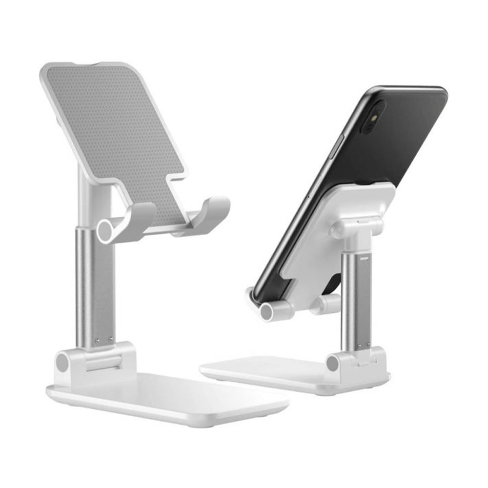 Folding Desktop Phone Stand - White