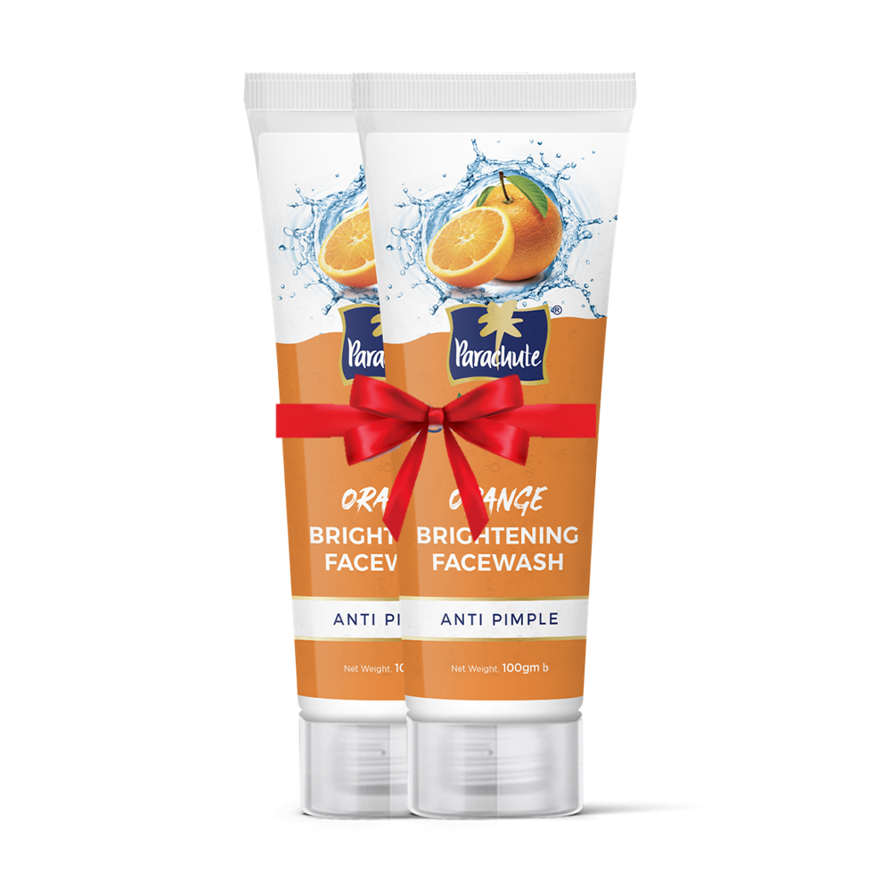 Pack of 2pcs Parachute SkinPure Orange Brightening Anti Pimple Facewash - 2*100gm - EMB124