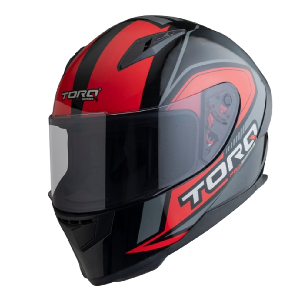 Torq Reneger Full Face Bike Helmet - Black and Red