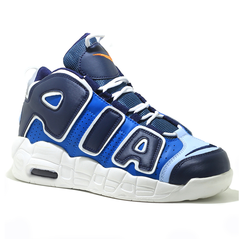 PU Leather AIR Sneaker for Men - Blue - AIR02
