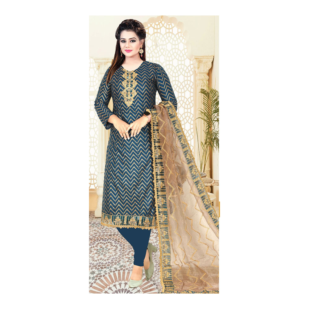 Cotton Unstitched Salwar Kameez for Women