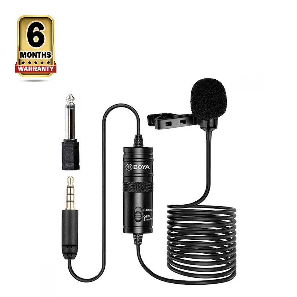 Boya BY-M1 Omnidirectional Lavalier Microphone - Black