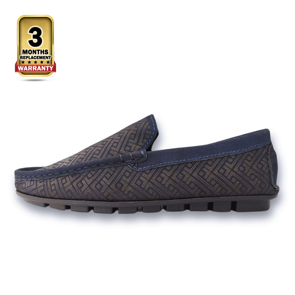 Reno Leather Loafer Shoes for Men - Blue - RL3072