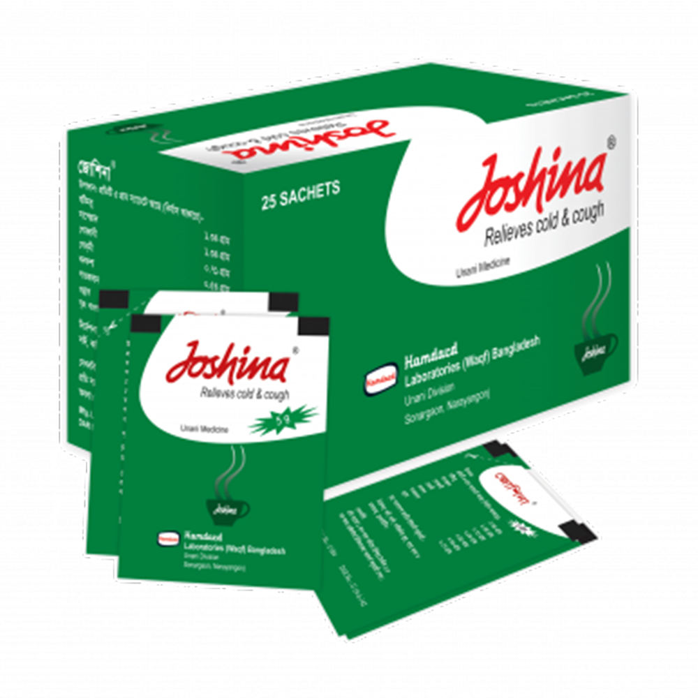 Hamdard Joshina Relieves Cold and Cough 25 Sachets