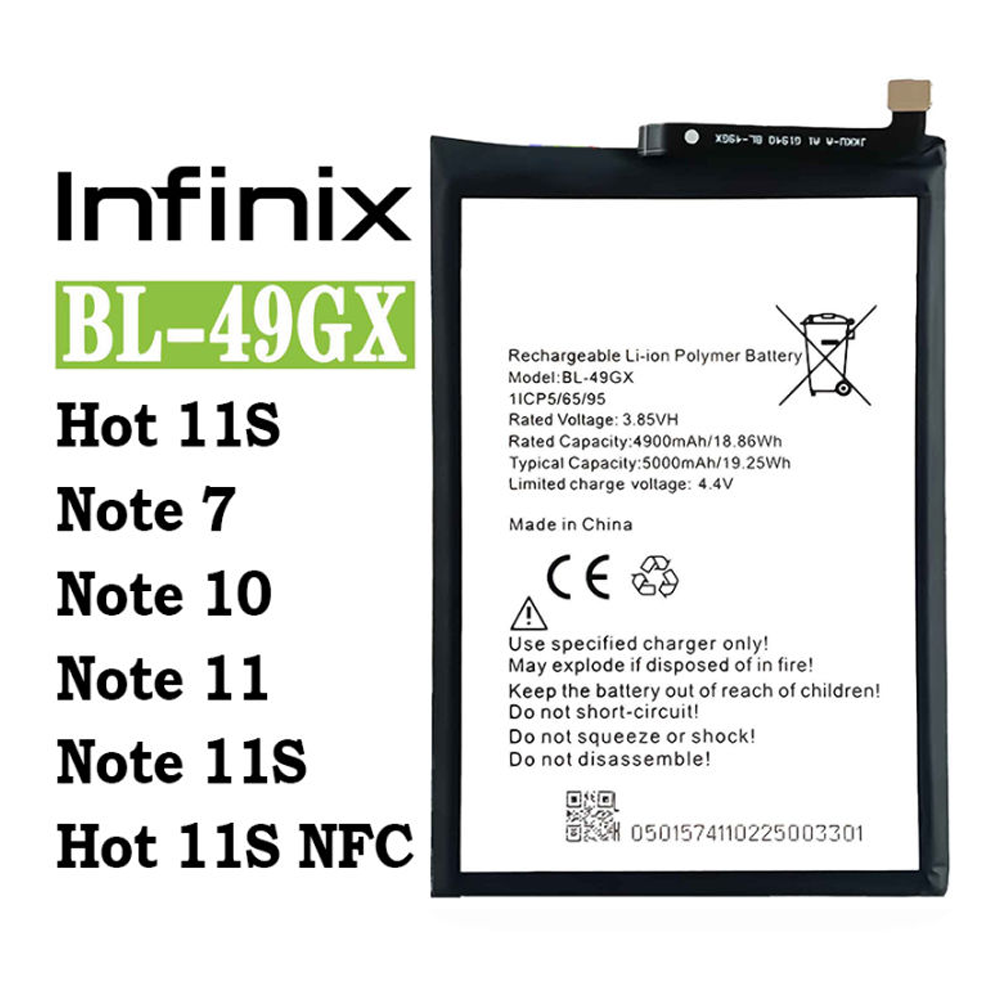 Mobile Battery for Infinix - 5000mAh