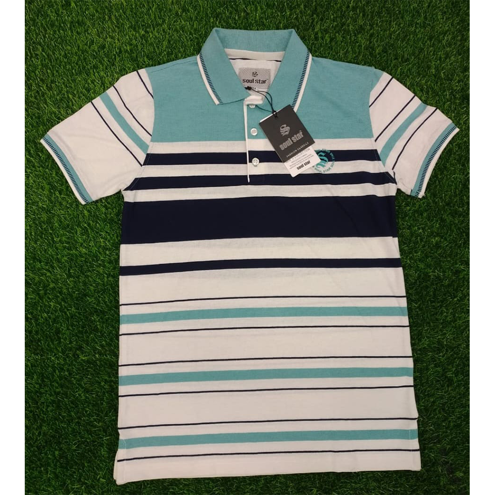 Cotton Polo T-Shirt For Men - Multicolor