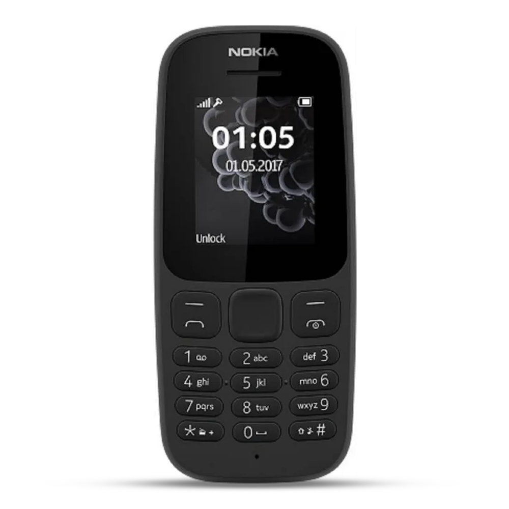 Nokia 105 Single Sim Feature Phone - Black