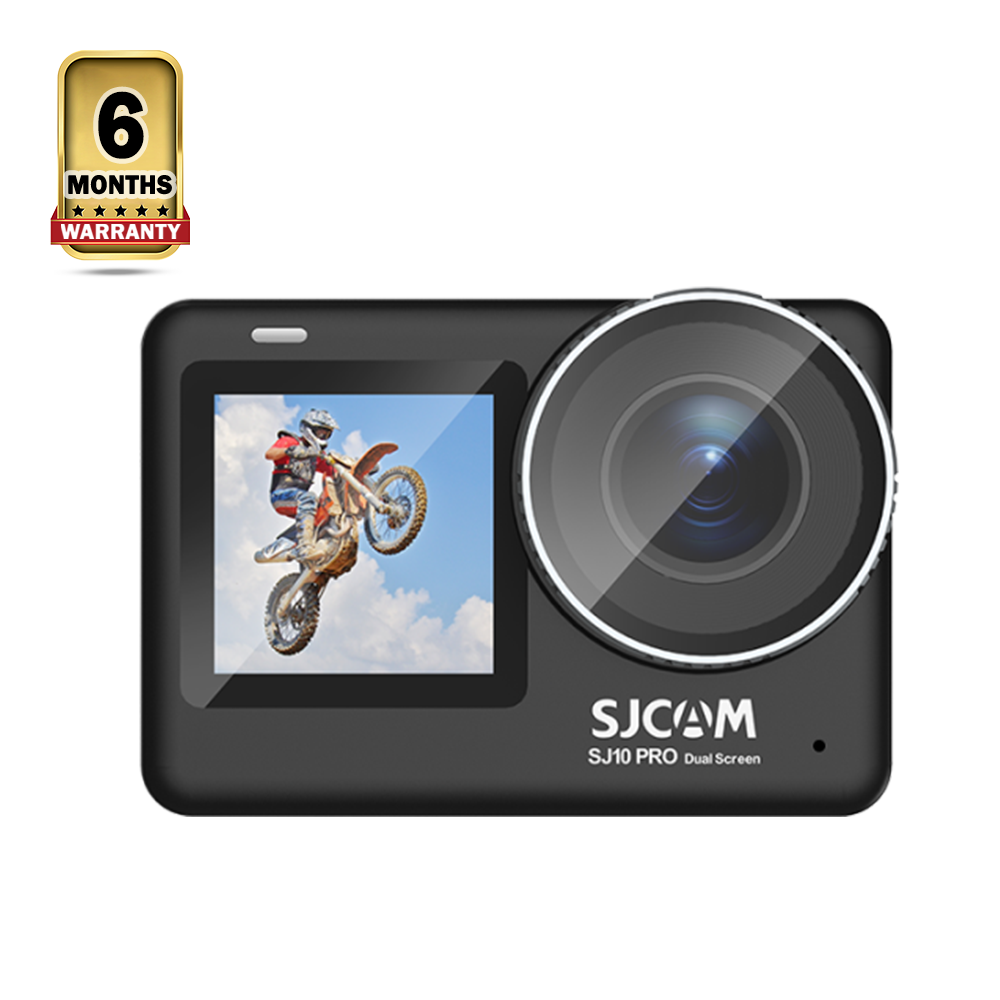 SJCAM SJ10 Pro Dual Screen Action Camera - Black