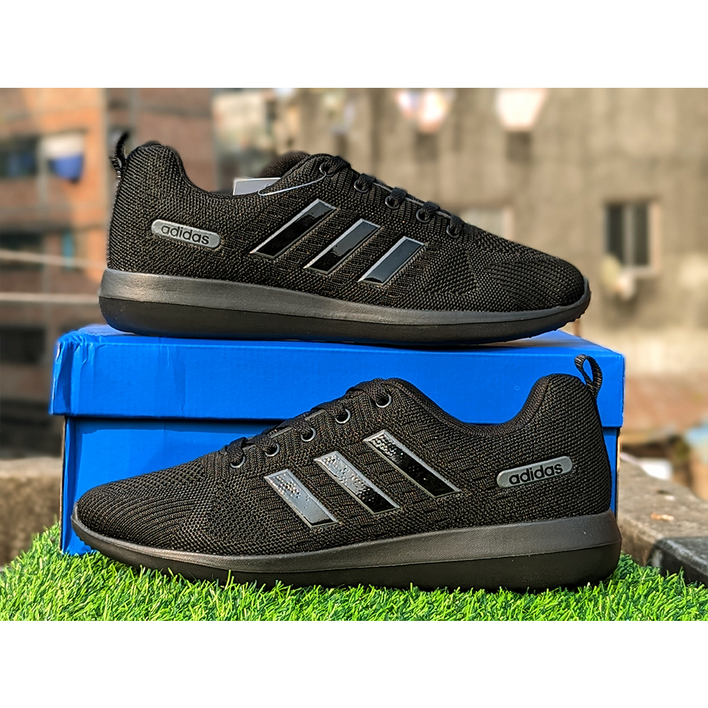 Adidas Mesh Sneakers Shoes For Men - Black -Size-42