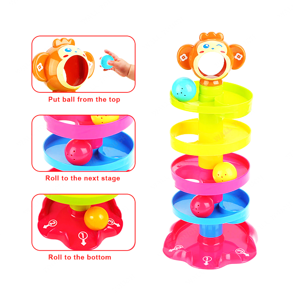 Roll Ball Baby Play Toy 5 Tier - 188464685