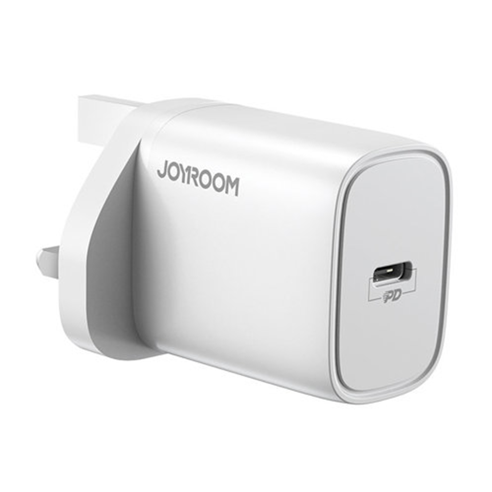 Joyroom 20W PD Nano Fast Wall Charger For IPhone UK Plug - White