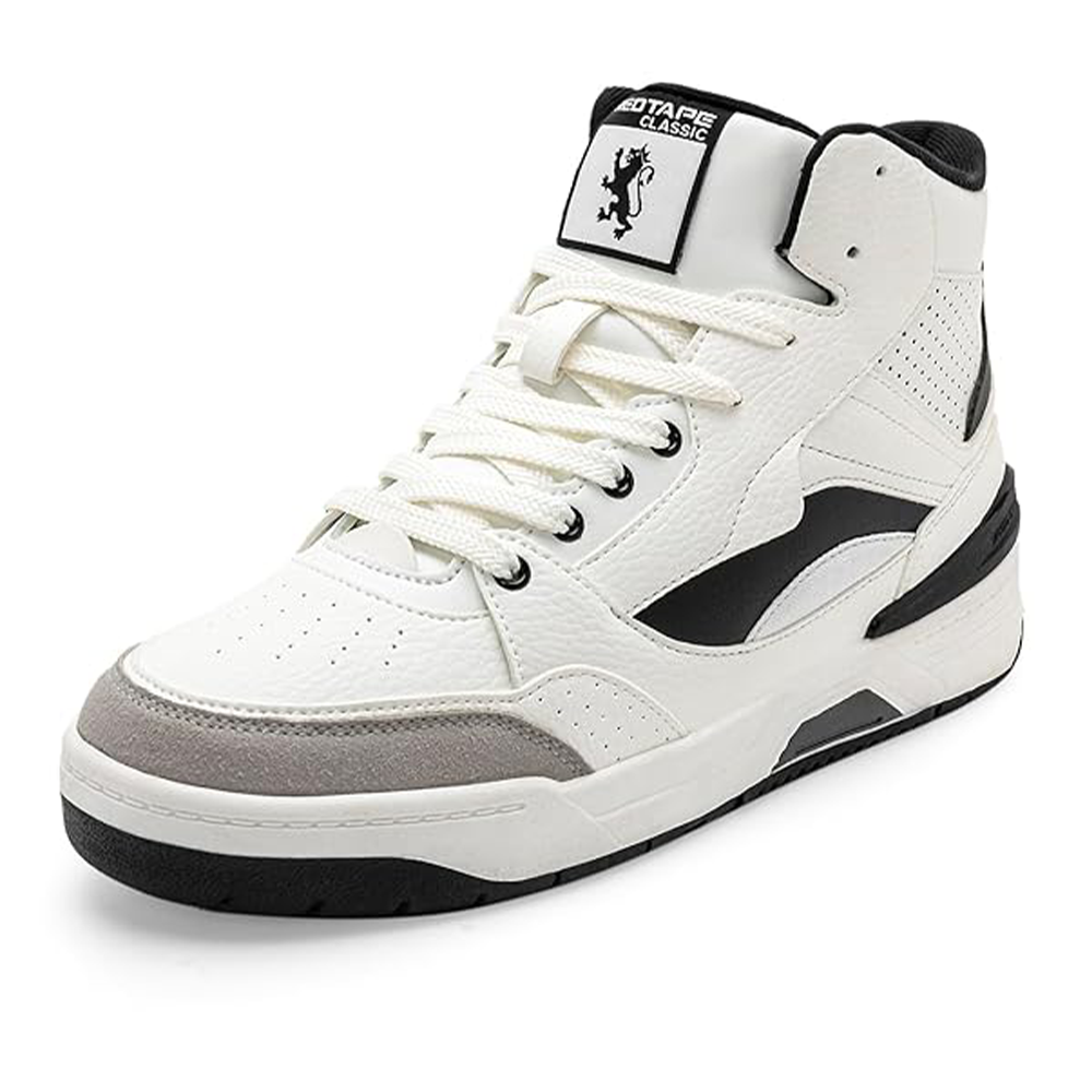 Red Tape Casual Lifestyle Sneaker Shoes for Men - White and Black - EFH-404