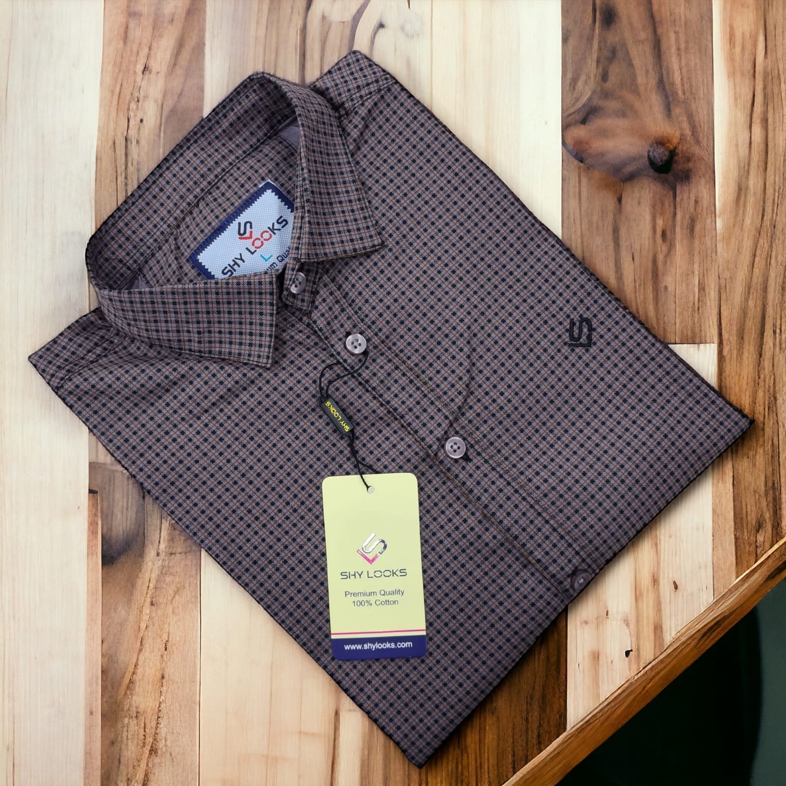 Cotton full Sleeve Check Shirt  For Men - Multicolor - OP571