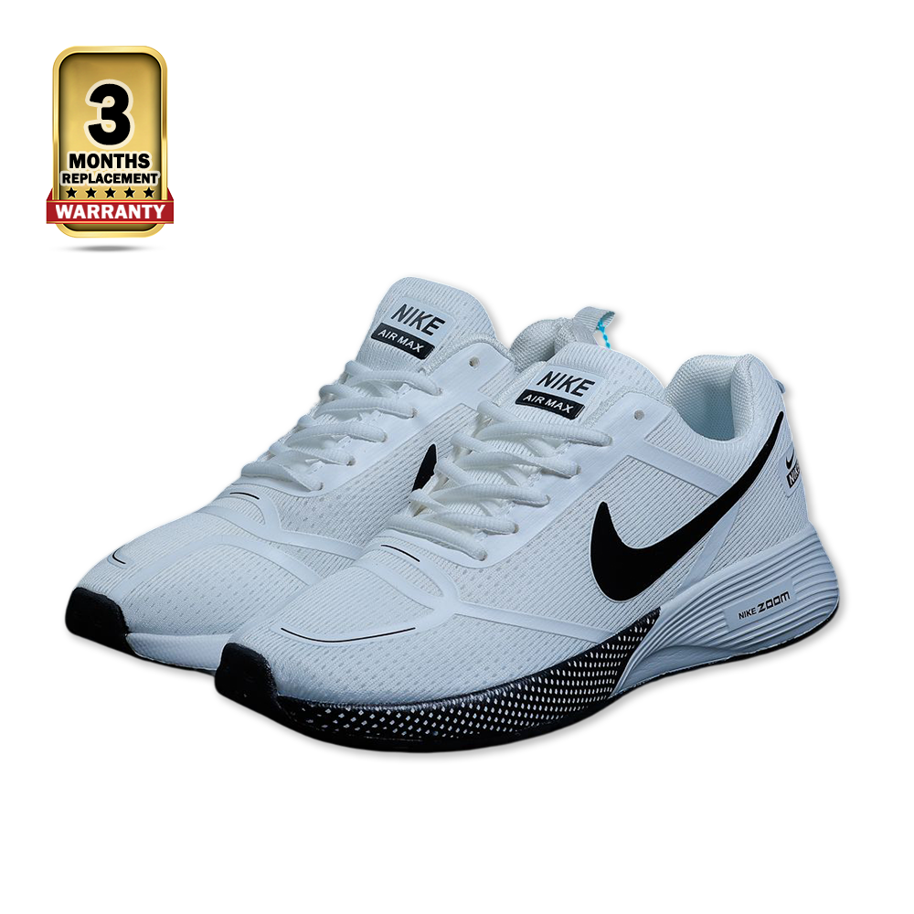 Nike Mesh Casual Running Shoes For Men - White - EFH-01010