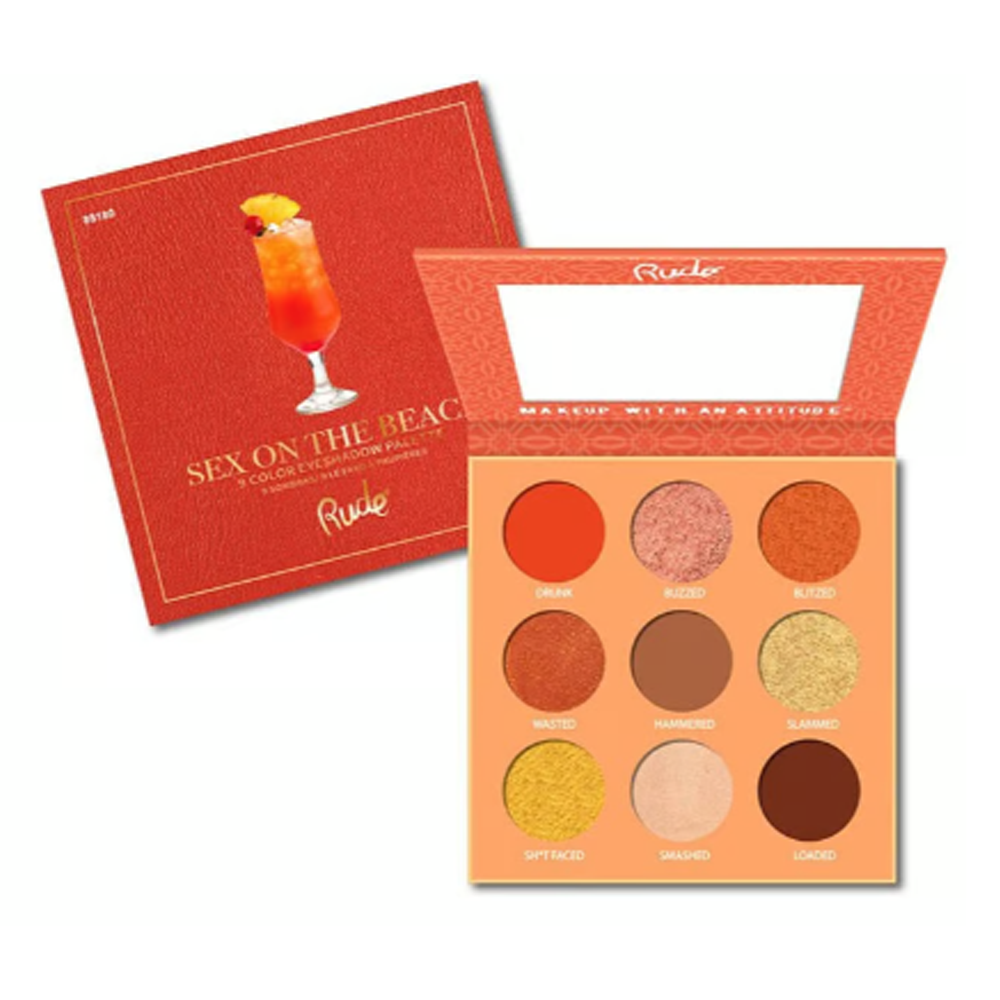 Rude Cocktail Party Eyeshadow Palette 9 Color Sex On The Beach 7439