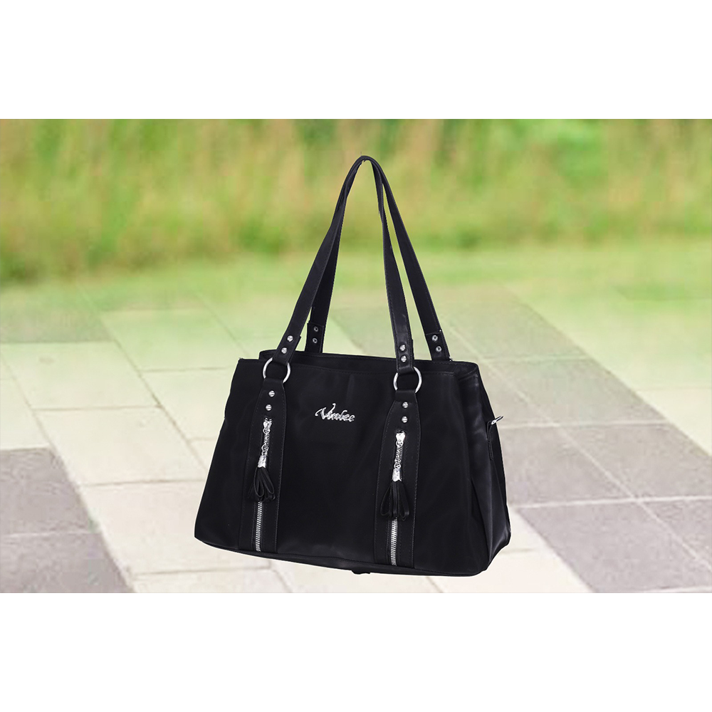 Leather Ladies Bag For Women - Black - RL-22
