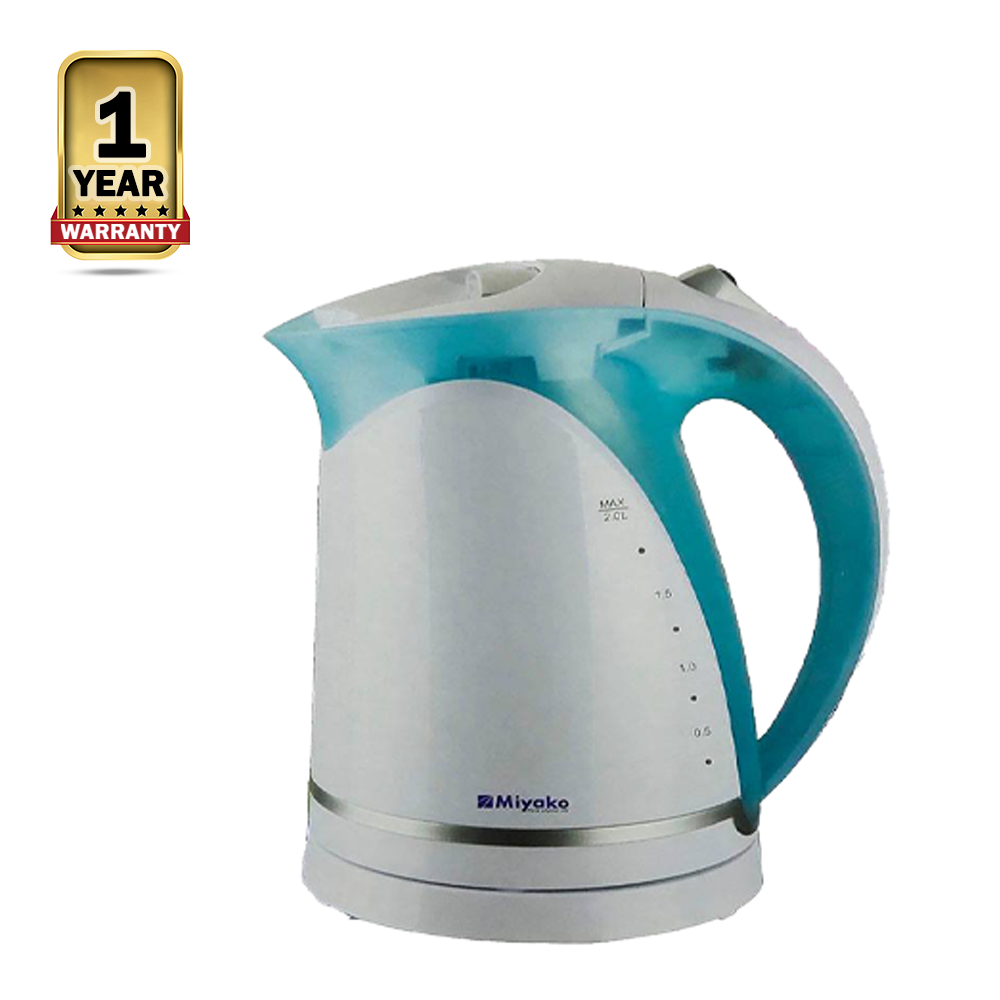 Miyako MK-608 Electric Kettle - 2 Liters - White