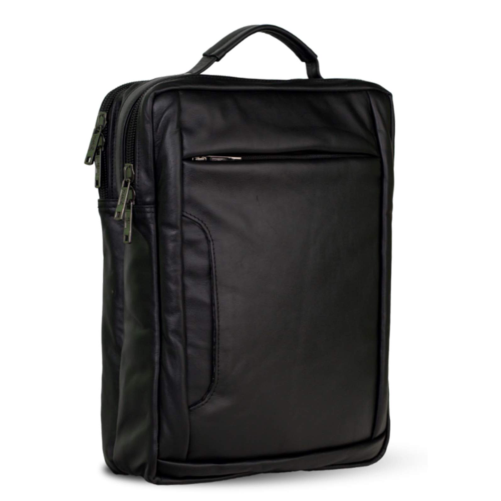 Leather Backpack For Men - Black - BP-7