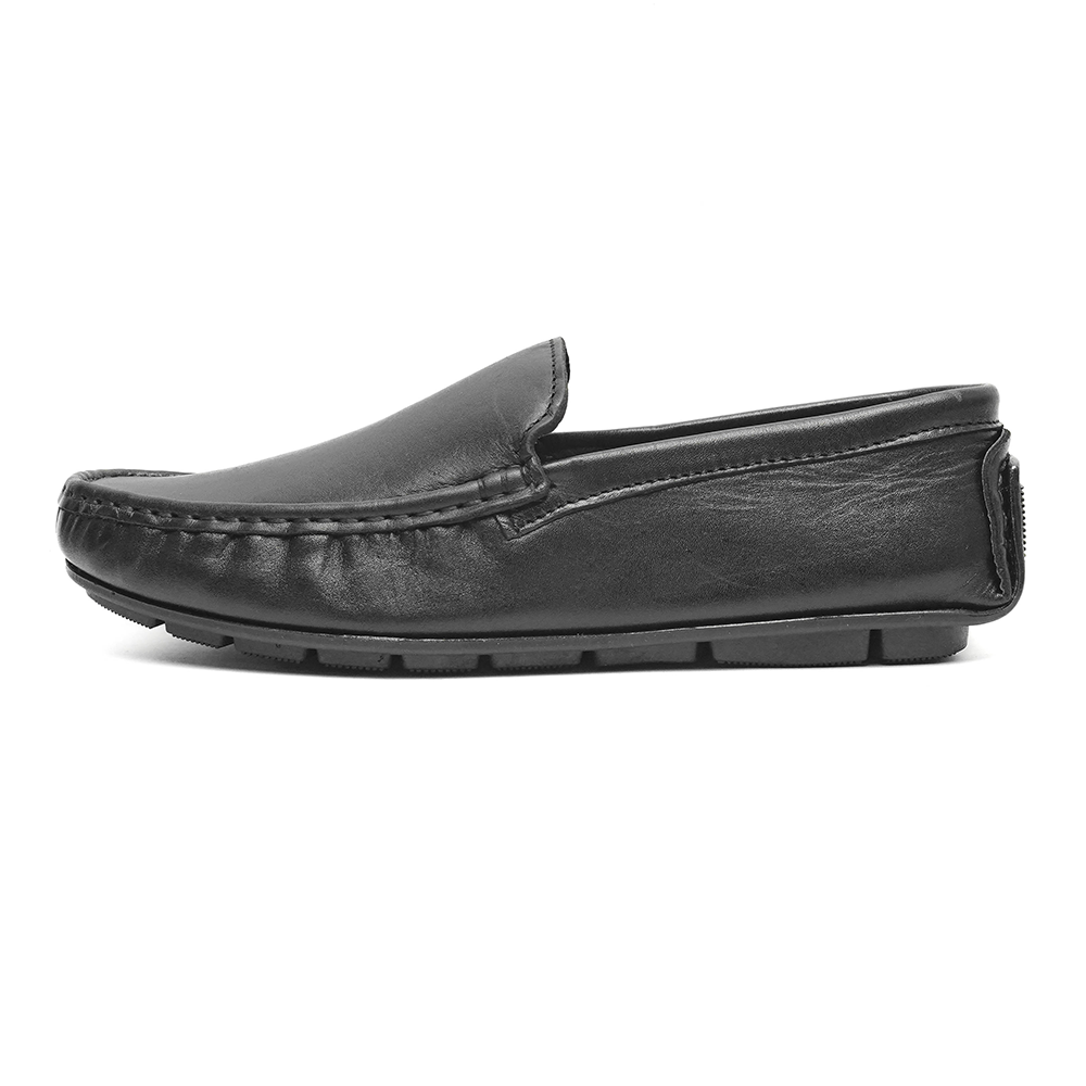 Leather Loafer For Men - Black - SP-2486-BK