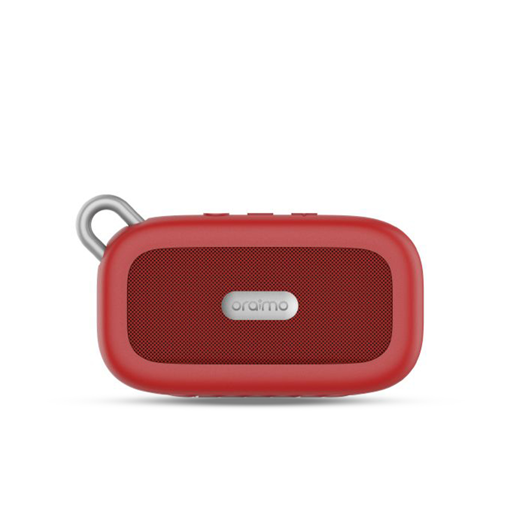 Oraimo OBS-04S PALM Mini Havy Bass Portable IP67 Dust And Waterproof Wireless Speaker - Red