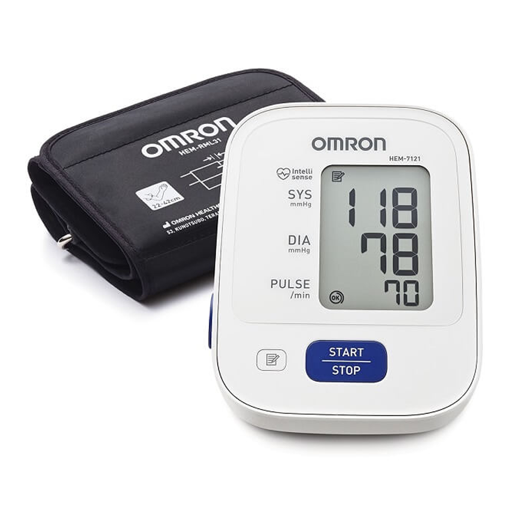 Omron HEM-7121 Blood Pressure Monitor - White