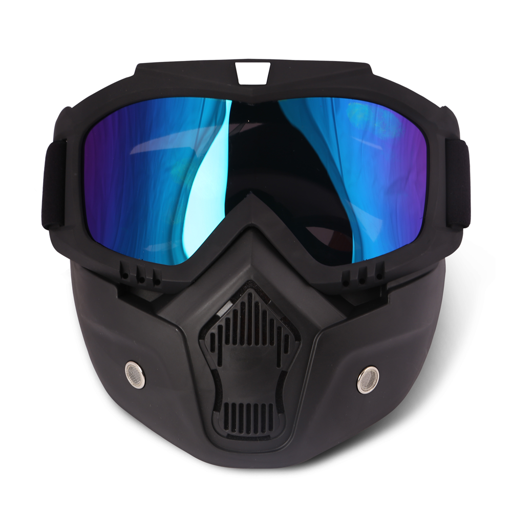 Safety Goggles Helmet Mask From Wind And Dust For Bikers Black