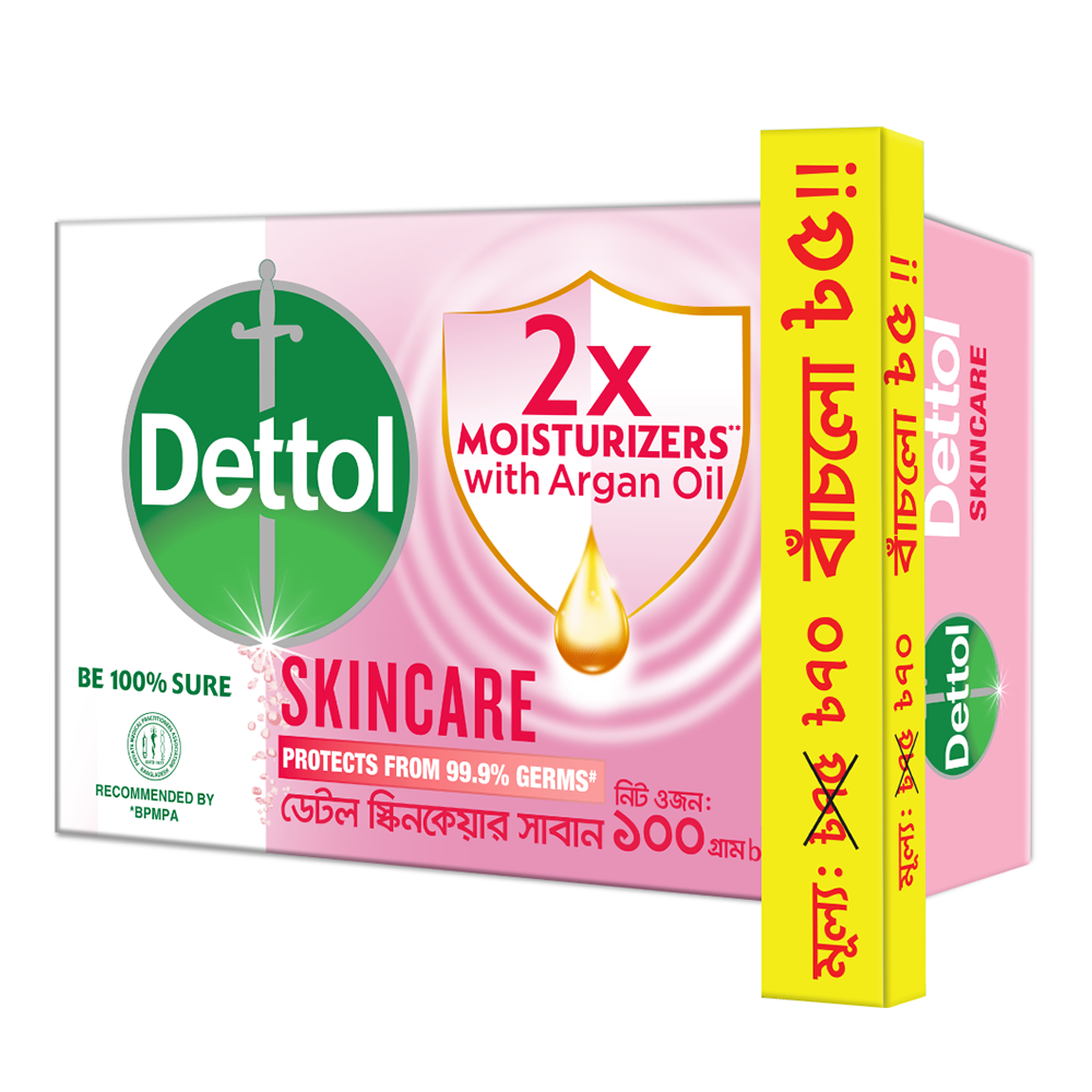 Dettol Original Skincare Soap Bar - 100gm - DT100S