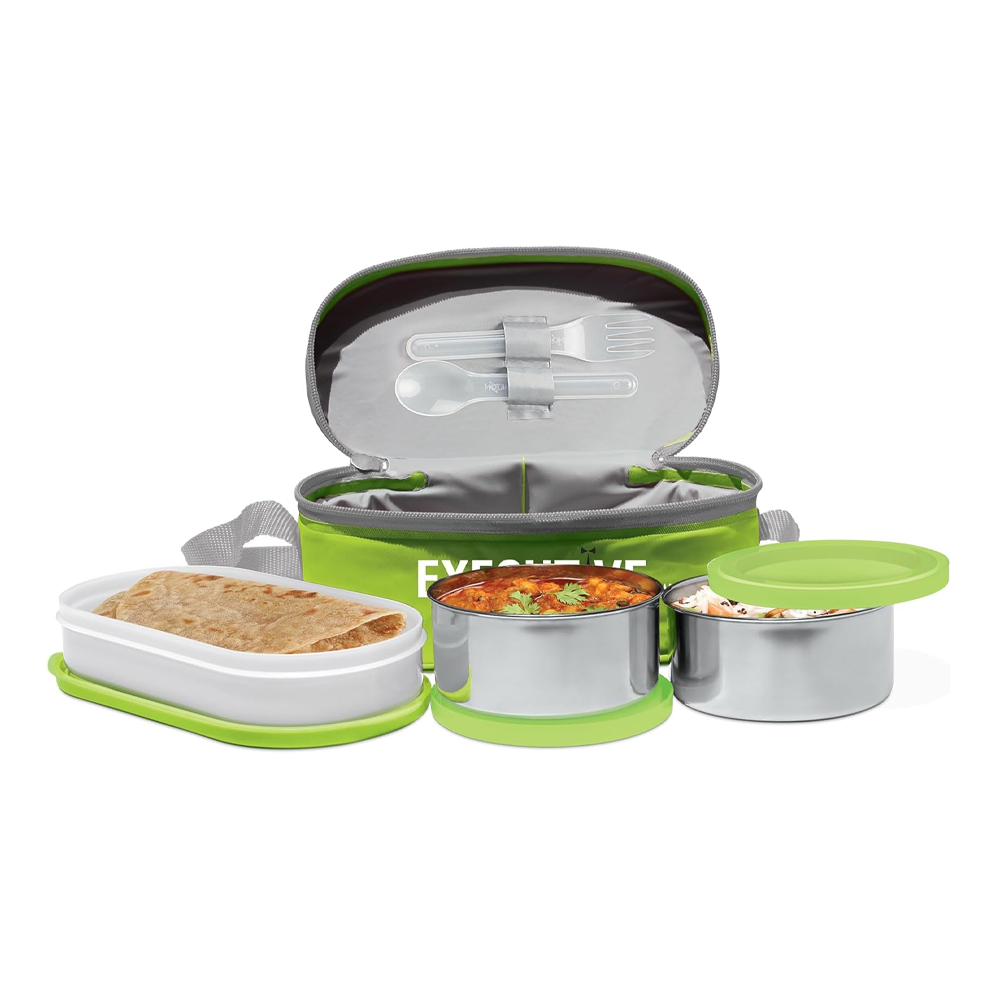 Milton Executive Insulated Lunch Box - 400 gm - Green