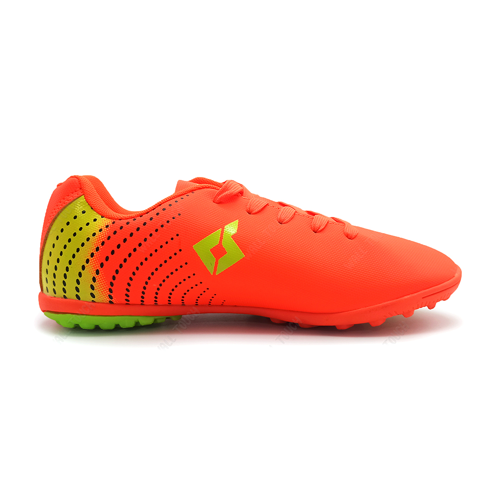 Artificial Leather Football Turf Sports Shoes For Men - Orange - 229496187