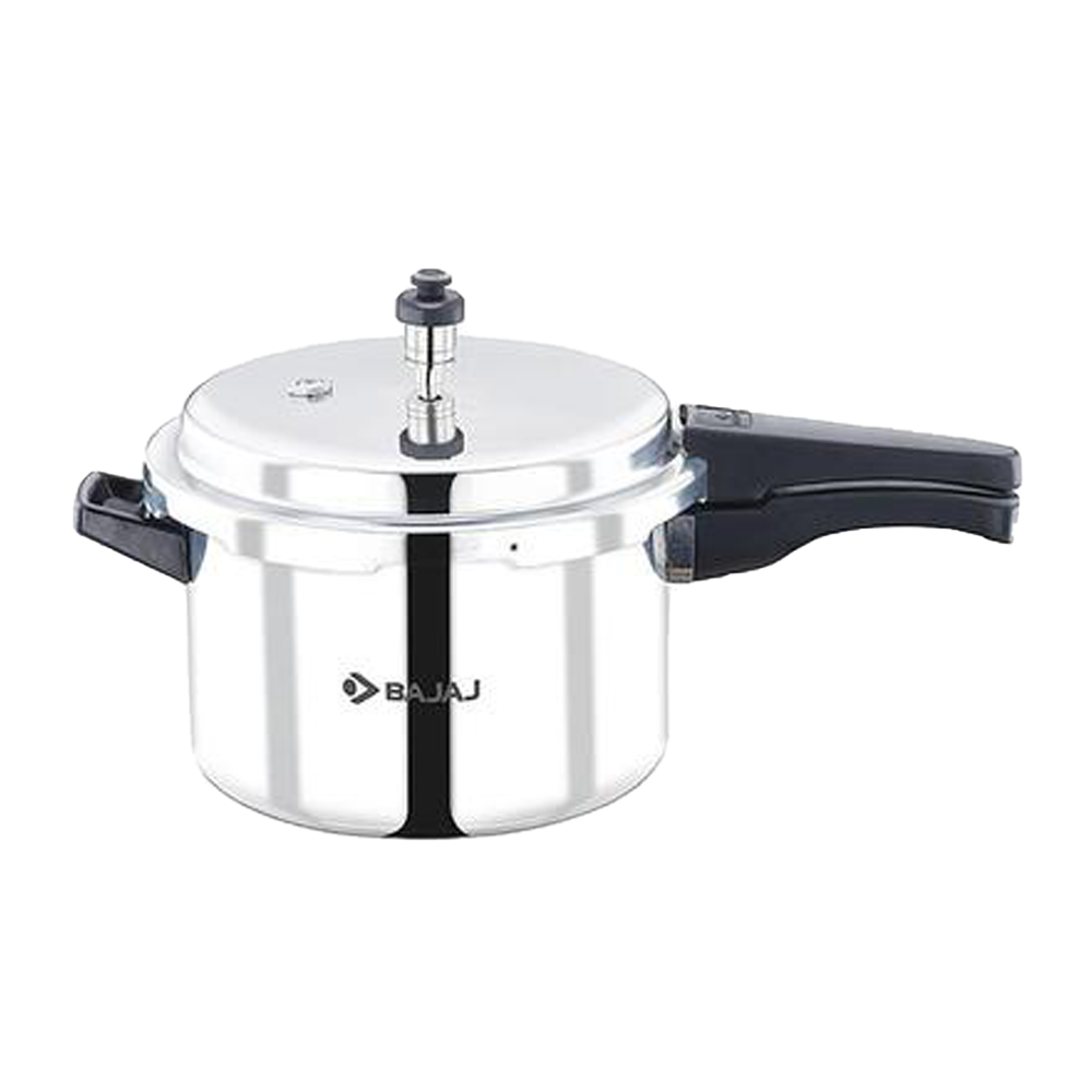 Bajaj PCX5 Aluminium Pressure Cooker - 5 Liter - Silver