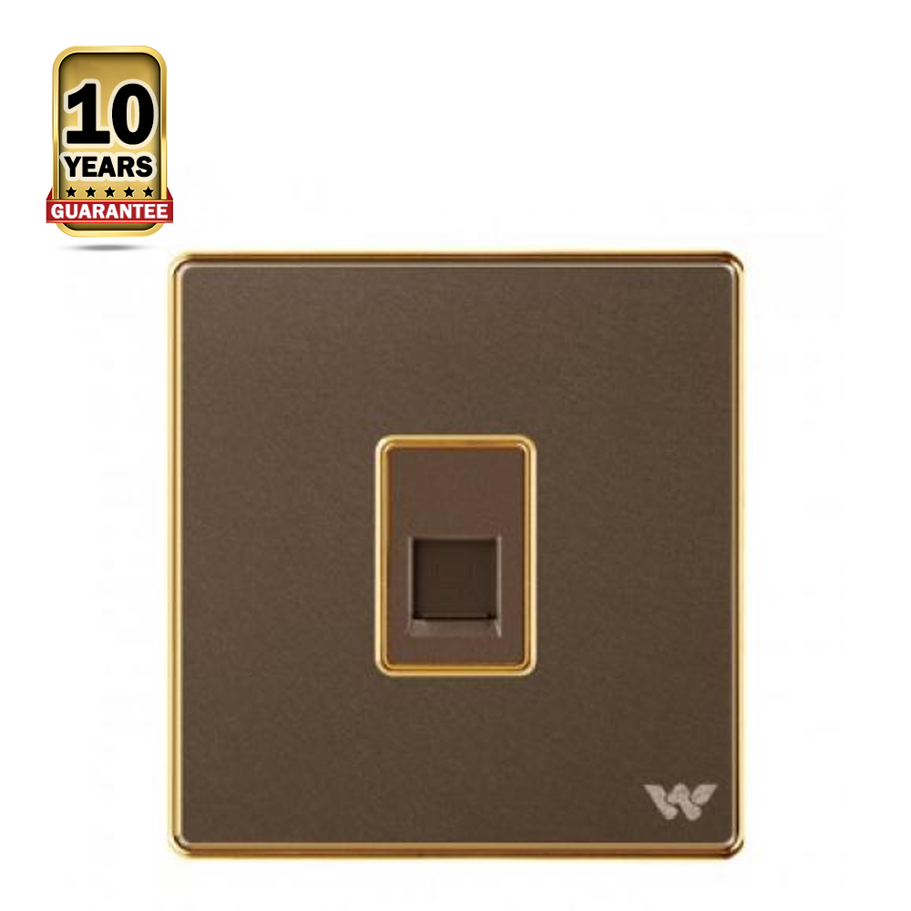 Walton Premio WPTS Telephone Socket - Dark Brown