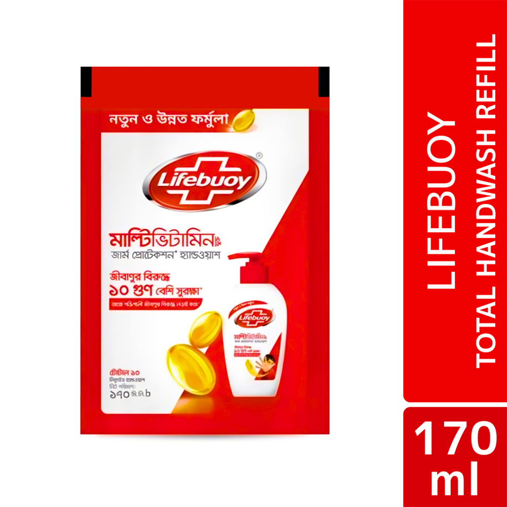 Lifebuoy Handwash Soap Total Refill - 170ml