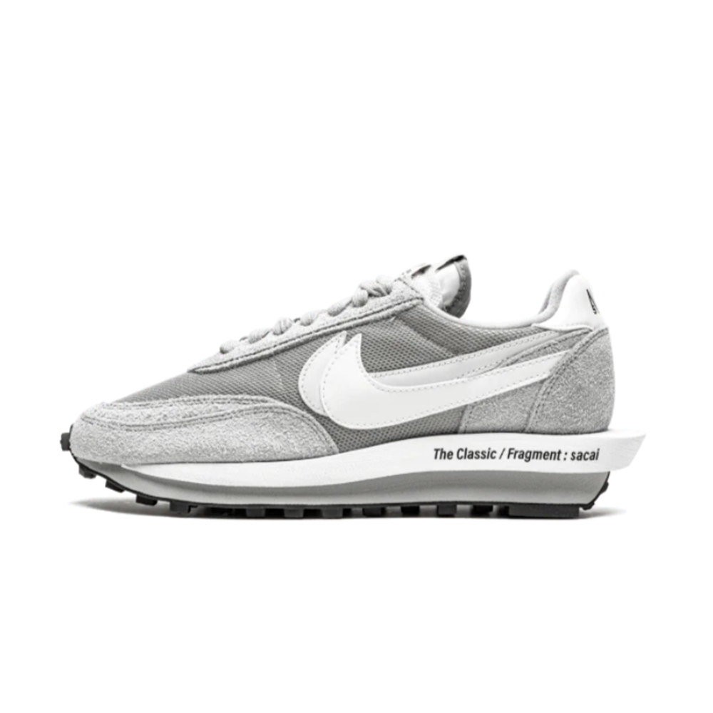 Nike X Sacai Waffle Sneaker For Men - Light Gray and White