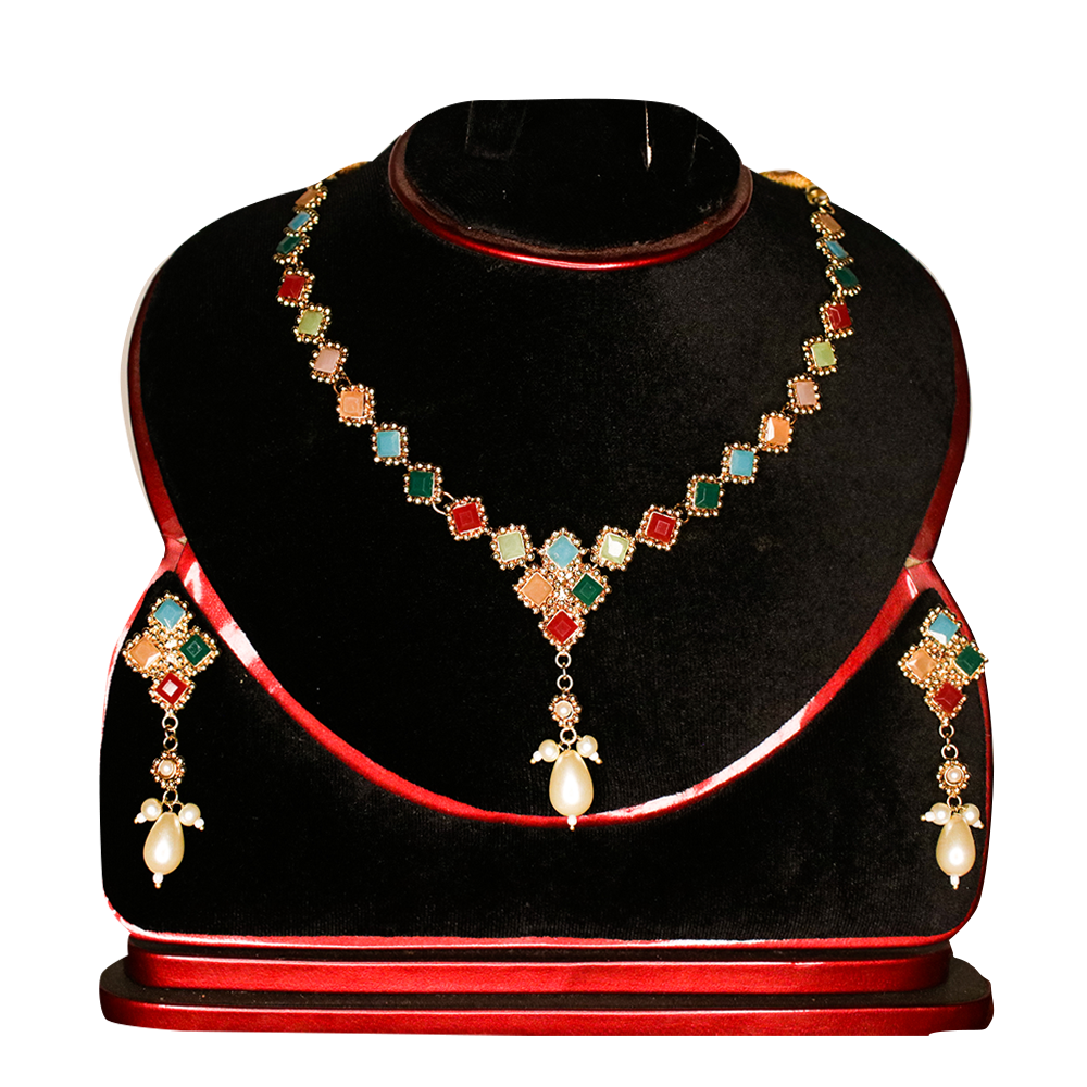 Alloy Necklace Set for Women - N35 - Multicolor