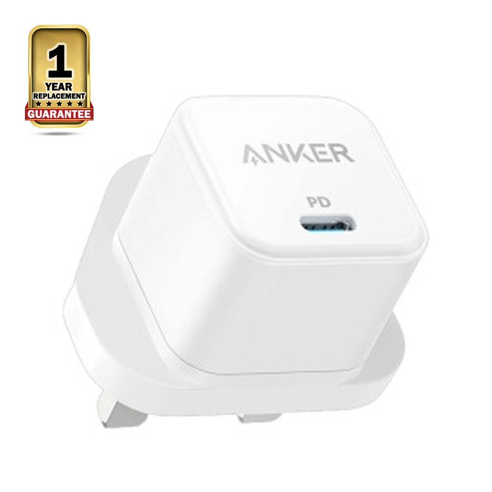 Anker Power Port III 20W Cube USB-C Adapter - White