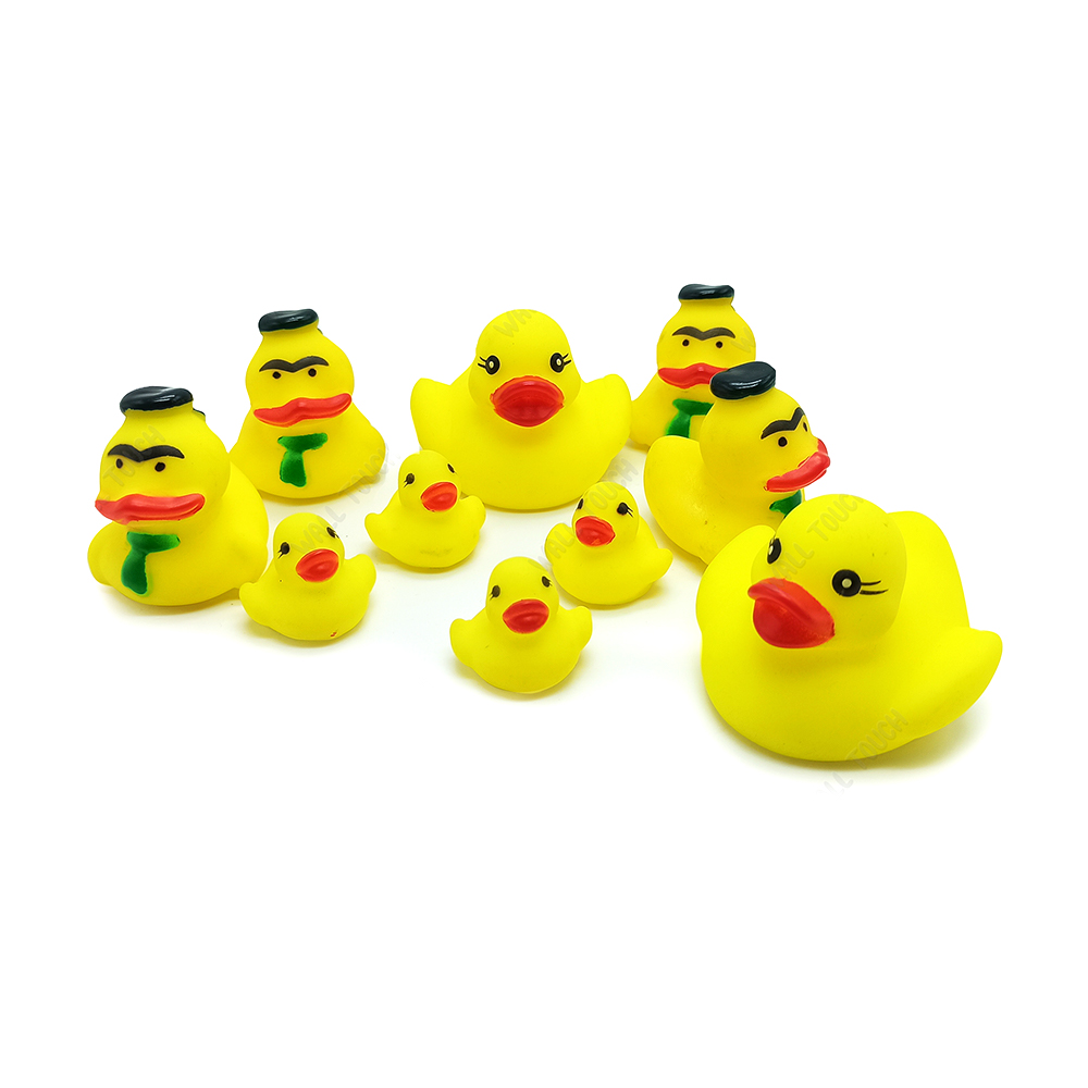 Soft Rubber Bath Play Duck Series Toys - Yellow - 206670004