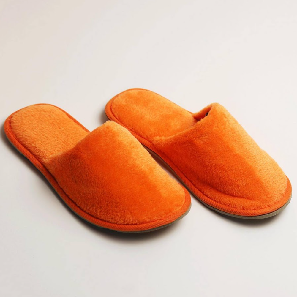 Wool Room Slipper For Men and Women - Orange