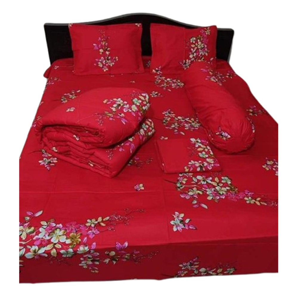 Combo of 5Pcs Twill  Cotton Comforter Set - Multicolor - CFS-240