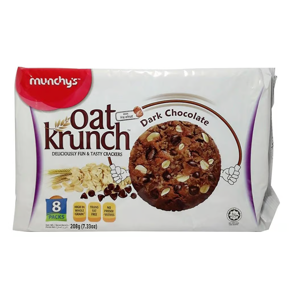 Munchys Oat Krunch Dark Chocolate - 208gm